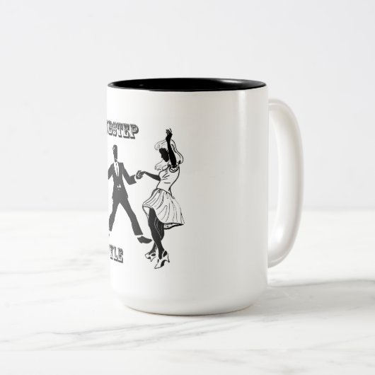 Dubstep Art-Tasse Zweifarbige Tasse (VorderseiteRechts)