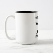 Dubstep Art-Tasse Zweifarbige Tasse (Links)