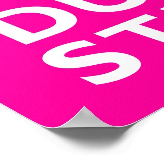 DUBSTEP Behalte Ruhe - jede Farbe! Poster (Ecke)