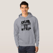 Dubstep Boombox hellgrauer Hoodie (Vorne ganz)