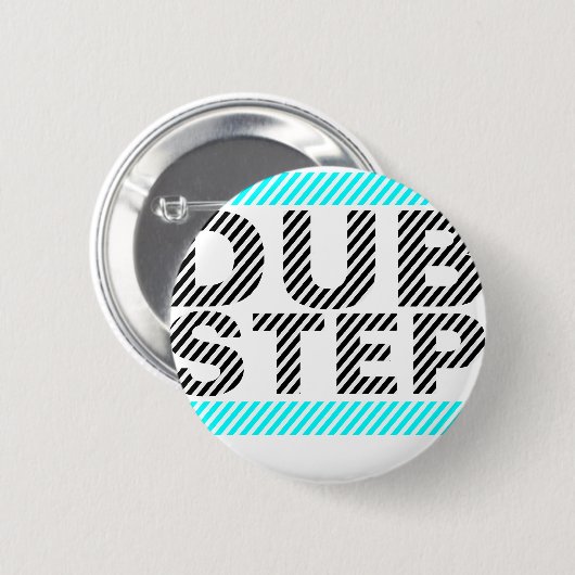 Dubstep cyan-blau button (Vorne & Hinten)