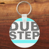 Dubstep Cyan Schlüsselanhänger (Vorderseite)