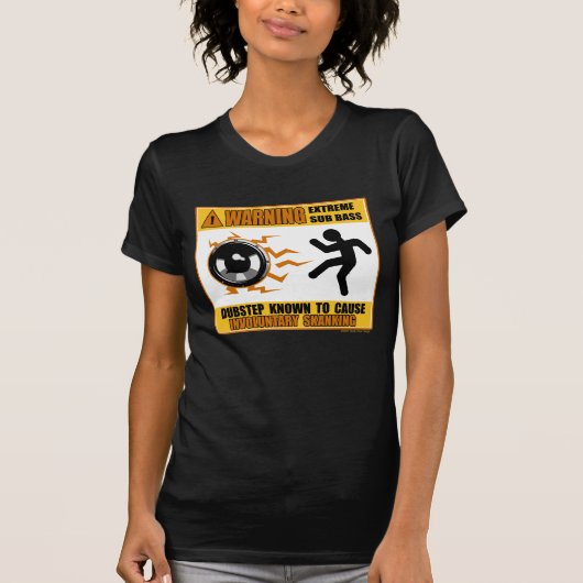 DUBSTEP, das extremen Baß warnt T-Shirt (Vorderseite)
