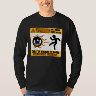 DUBSTEP, das extremen Baß warnt T-Shirt
