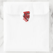 Dubstep Devil Runder Aufkleber (Tasche)