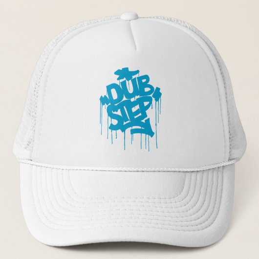 Dubstep FatCap Himmel-Blau Truckerkappe (Vorderseite)