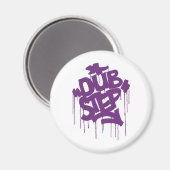 Dubstep FatCap Kush Lila Magnet (Vorderseite/Rückseite)