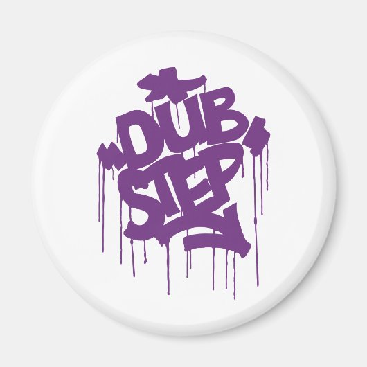 Dubstep FatCap Kush Lila Magnet (Vorne)
