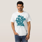Dubstep FatCap Riff-Blau T-Shirt (Vorne ganz)