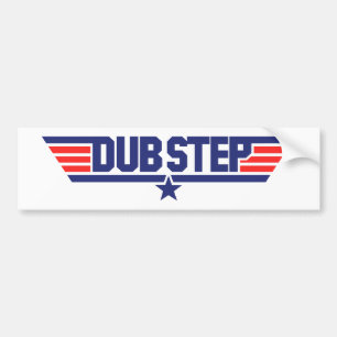Dubstep (Flügel u. Stern) Autoaufkleber