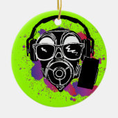 Dubstep Gasmask Keramikornament (Vorne)