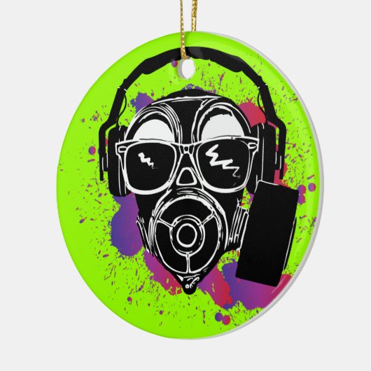 Dubstep Gasmask Keramikornament (Links)