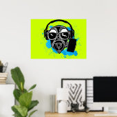Dubstep Gasmaske Poster (Heimbüro)