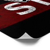 Dubstep Gasmaske und Kopfhörer Poster (Ecke)