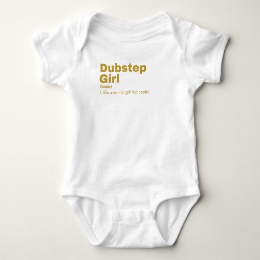 Dubstep Girl - Dubstep Baby Strampler (Vorderseite)