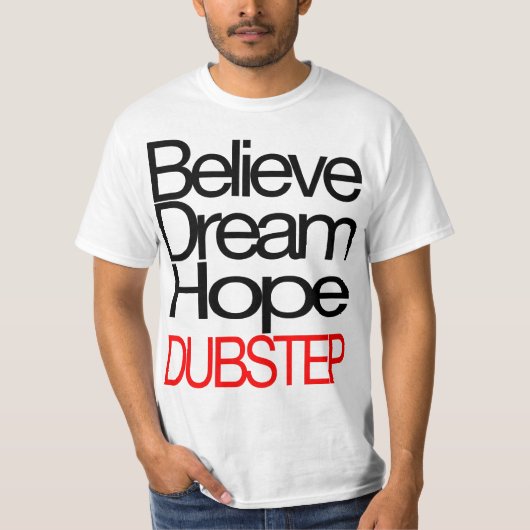 Dubstep glauben T - Shirt (AUF VERKAUF) (Vorderseite)