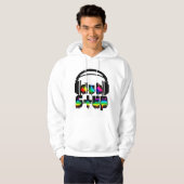 Dubstep Kopfhörer Hoodie (Vorne ganz)