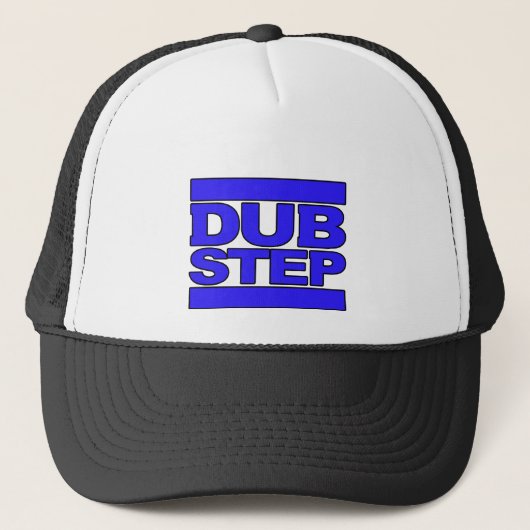 DUBSTEP Logoblau Truckerkappe (Vorderseite)