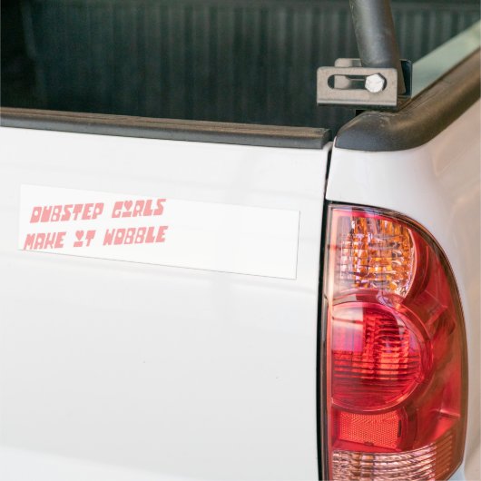 Dubstep Mädchen Wobble Autoaufkleber (Auf Lkw)