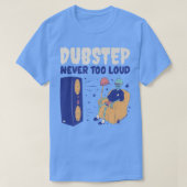 Dubstep Never Too Loud Funny Dubstep Skeleton  T-Shirt (Design vorne)
