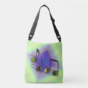 Dubstep-Noten-All-Over-Print-Tasche Tragetaschen Mit Langen Trägern