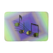 Dubstep Notes Bath Mat Badematte (Vorderseite)