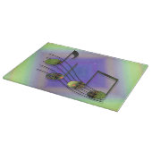 Dubstep Notes Glasschneidplatte Schneidebrett (Ecke)