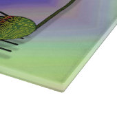 Dubstep Notes Glasschneidplatte Schneidebrett (Ecke)