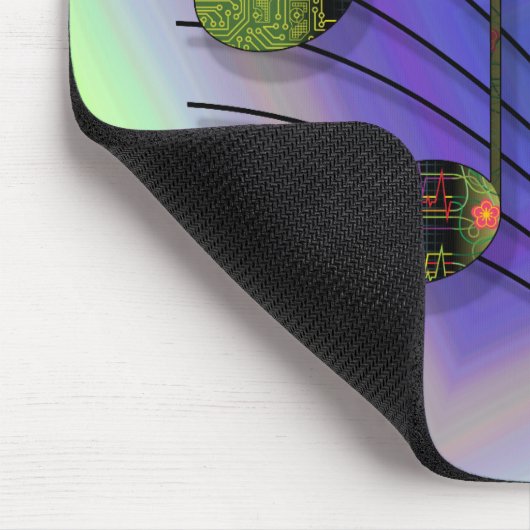 Dubstep Notes Mousepad (Ecke)