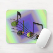 Dubstep Notes Mousepad (Mit Mouse)