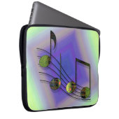 Dubstep Notes Notebook Sleeve (Vorne Rechts)