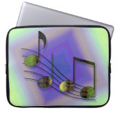 Dubstep Notes Notebook Sleeve (Vorderseite)