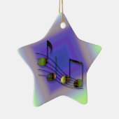 Dubstep Notes-Ornament Keramik Ornament (Rechts)
