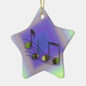 Dubstep Notes-Ornament Keramik Ornament (Links)