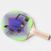 Dubstep Notes Ping Pong Paddle Tischtennis Schläger (Seitenansicht)