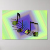 Dubstep Notes Poster (Vorne)