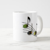 Dubstep Notes Spezial-Tasse Jumbo-Tasse (Vorderseite Rechts)