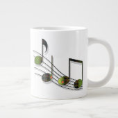 Dubstep Notes Spezial-Tasse Jumbo-Tasse (Rechts)