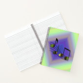 Dubstep Notes Spiral Notebook Notizblock (Innenseite)