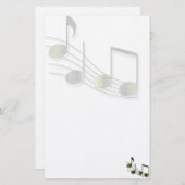 Dubstep Notes Stationery Briefpapier (Vorne/Hinten)
