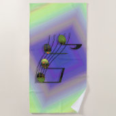 Dubstep Notes Strandtuch (Vorderseite)