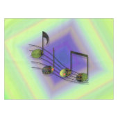 Dubstep Notes Tablecloth Tischdecke (Vorderseite (Horizontal))