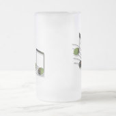 Dubstep Notes-Tasse Mattglas Bierglas (Mittel)