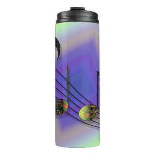 Dubstep Notes Thermal Tumbler Thermosbecher