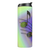 Dubstep Notes Thermal Tumbler Thermosbecher (Nach links gedreht)