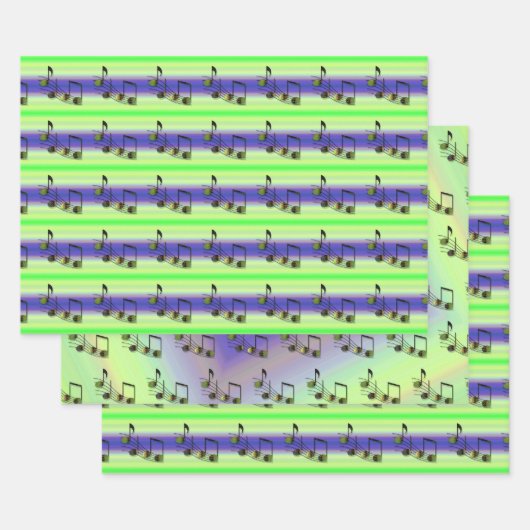 Dubstep Notes-Umpackpapier-Set Geschenkpapier Set (Set)