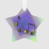 Dubstep-Notizen Akrylverzierung Ornament (Vorderseite)