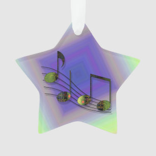 Dubstep-Notizen Akrylverzierung Ornament