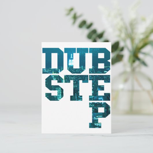 Dubstep NYC Postkarte (Stehend Vorderseite)