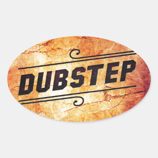 Dubstep Ovaler Aufkleber